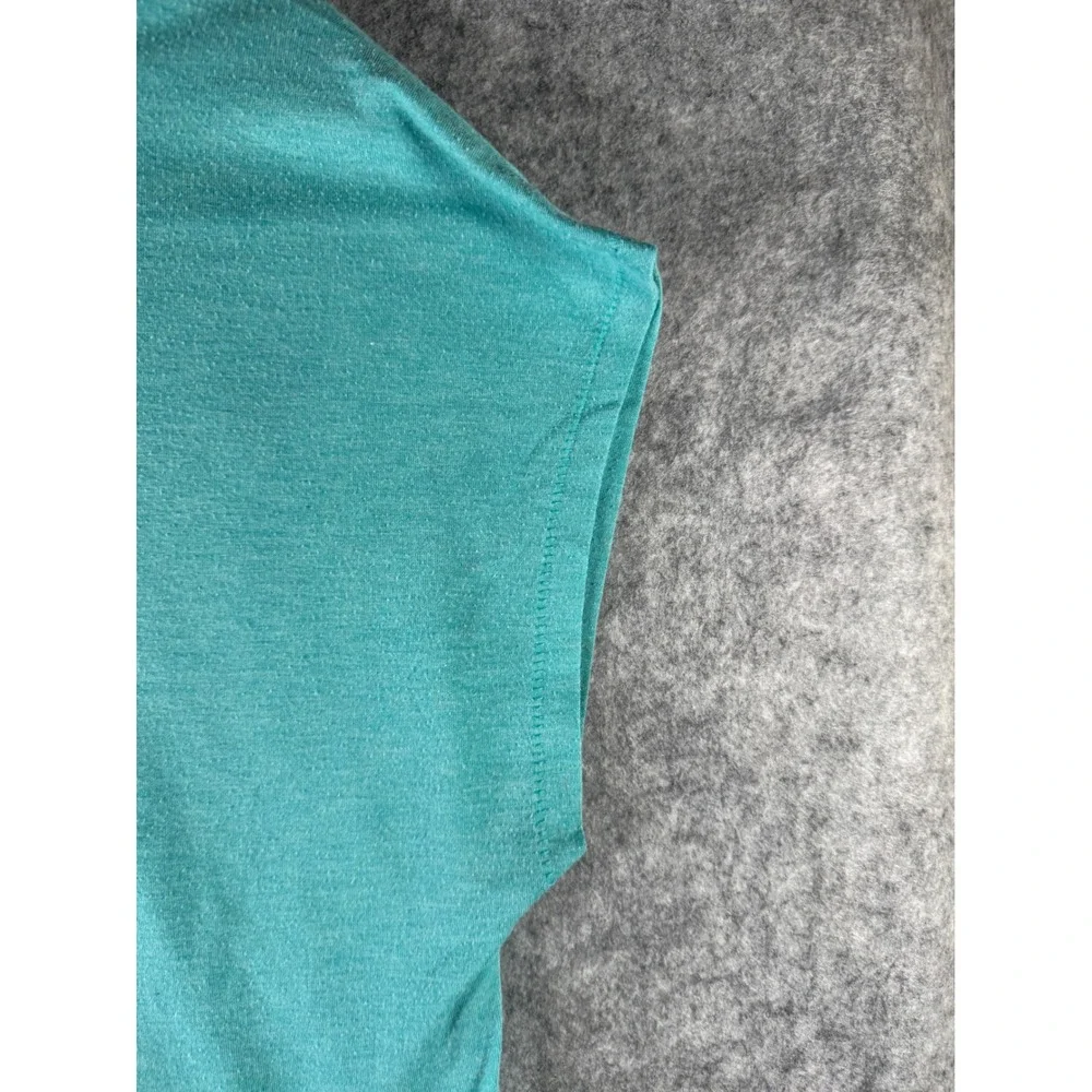 Nike Dri-FIT Womens Loose Fit Teal Heather Graphic T-Shirt‎ Scoop Neck Medium